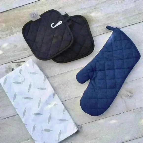 Home Collection Coffee And Cooking Oven Mitt And Kitchen Towel Decorative NWT - Picture 5 of 5